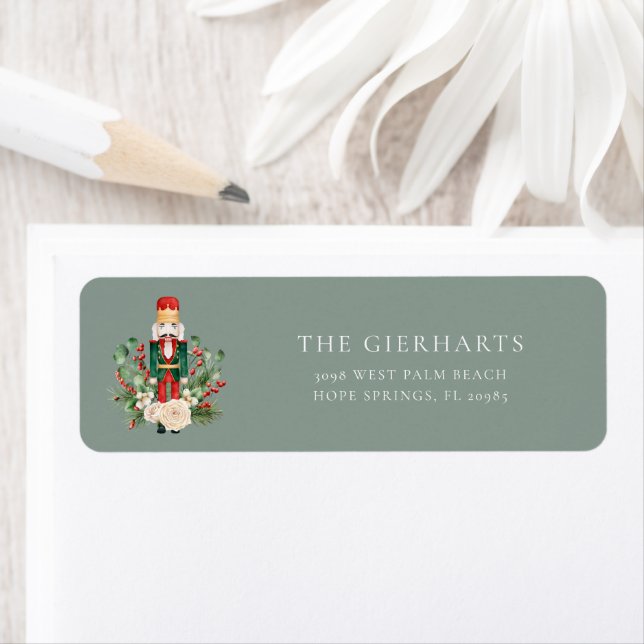 Nutcracker Christmas Holiday Return Address (Insitu)