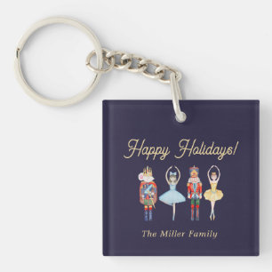 Nutcracker Christmas Key Ring