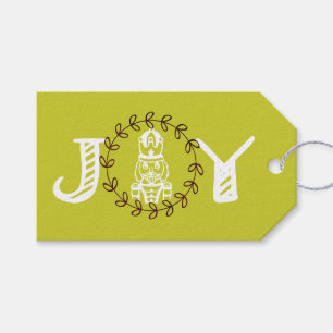 Nutcracker Christmas Personalised Green Gift Tags