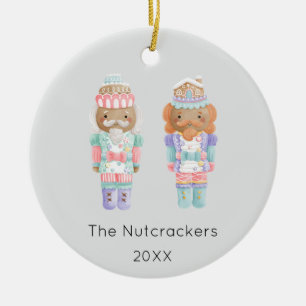 Nutcracker Christmas Photo Ceramic Tree Decoration