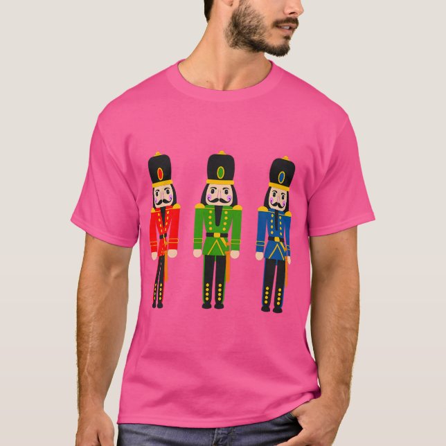 Nutcracker Christmas Print T-Shirt (Front)