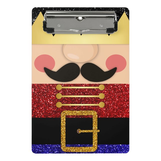 Nutcracker Christmas Soldier Holiday Security Mini Clipboard (Front)