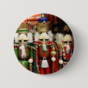 Nutcracker Christmas Soldiers 6 Cm Round Badge