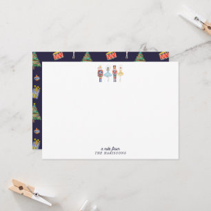 Nutcracker Christmas Stationery Note Card
