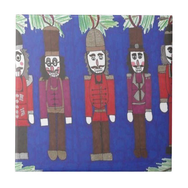 Nutcracker Christmas Tile (Front)
