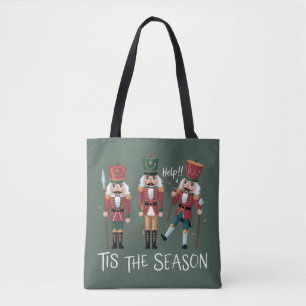 Nutcracker Christmas Tis the Season Group Xmas Tote Bag