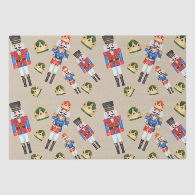 Nutcracker Christmas Tissue Paper (Front)