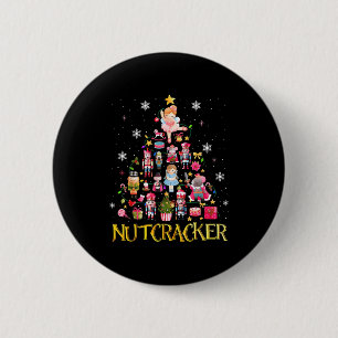 Nutcracker Christmas Tree Ballet Dance Women Kids 6 Cm Round Badge