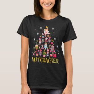 Nutcracker Christmas Tree Ballet Dance Women Kids T-Shirt