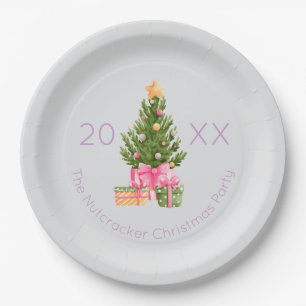 Nutcracker Christmas Tree Paper Plate