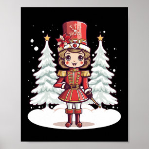 Nutcracker Christmas Women Girls Kids Themed Xmas Poster
