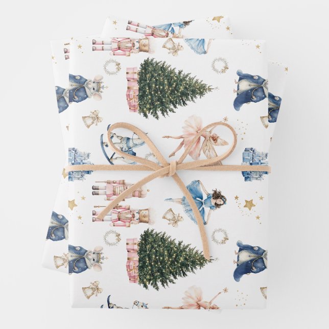Nutcracker Christmas  Wrapping Paper Sheet (In situ)