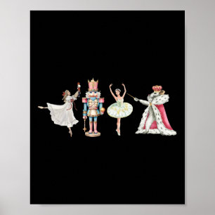 Nutcracker Christmas Xmas Family Matching Pajamas Poster