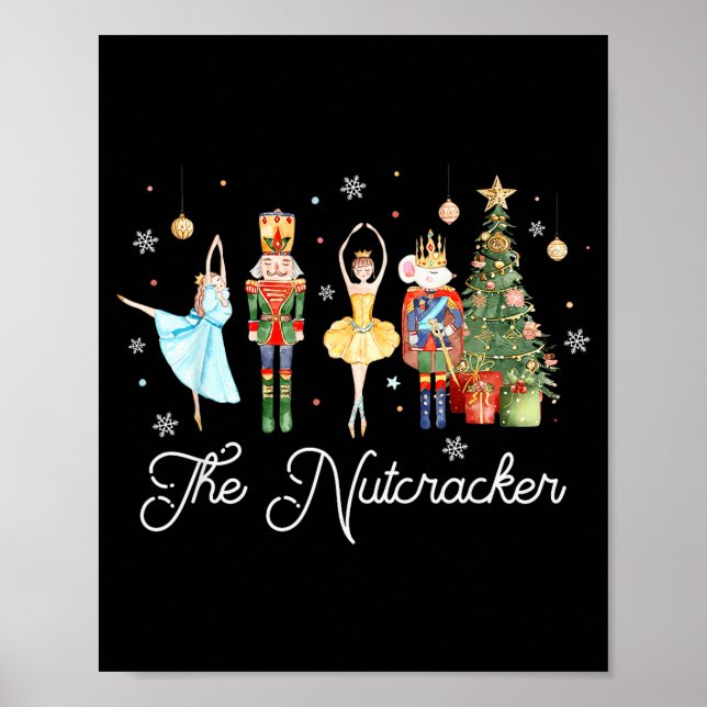 Nutcracker Christmas Xmas Family Matching Pajamas  Poster (Front)