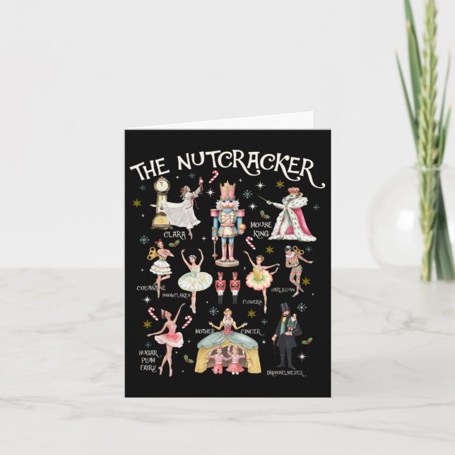 Nutcracker Christmas Xmas Family Matching Pyjamas  Card (Front)