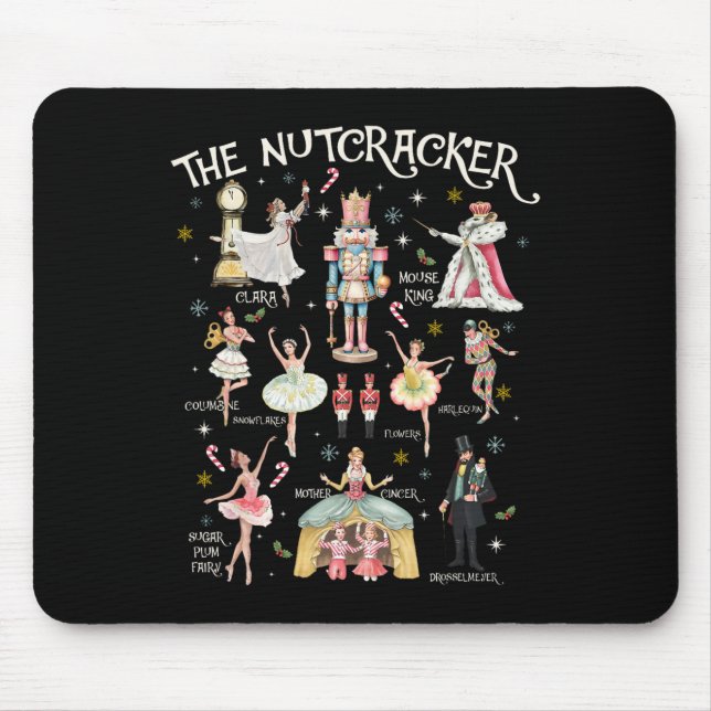 Nutcracker Christmas Xmas Family Matching Pyjamas  Mouse Pad (Front)