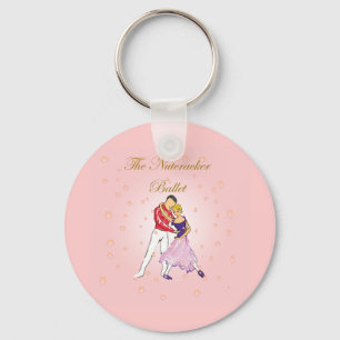 nutcracker-clara and her prince(pink) key ring