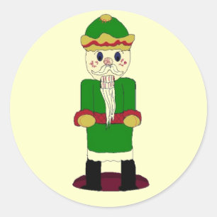 Nutcracker Classic Round Sticker
