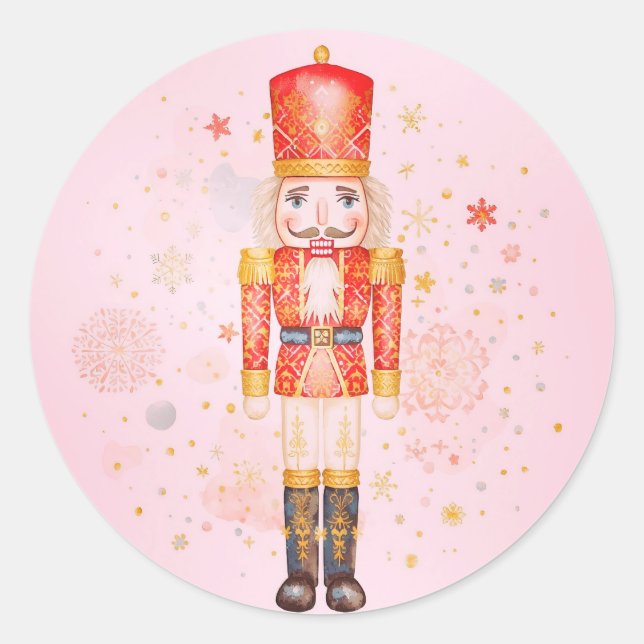 Nutcracker Classic Round Sticker (Front)