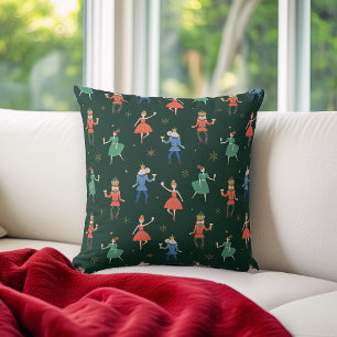 Nutcracker Cocktail Party Christmas Cushion