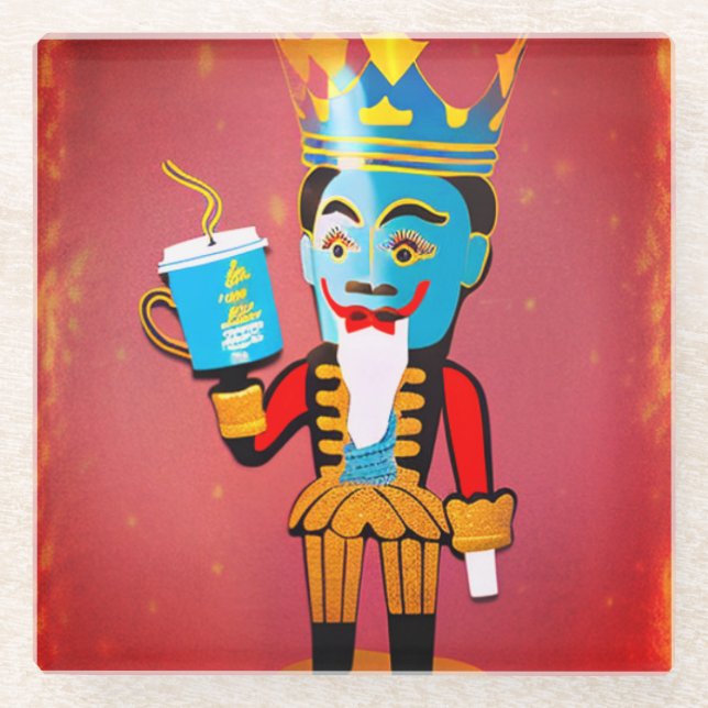 Nutcracker Coffee King Coaster Set (Front)
