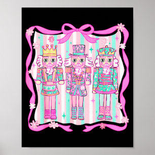 Nutcracker Coquette Nk Bow Xmas Holiday Merry Chri Poster