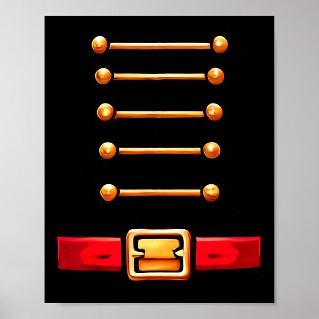 Nutcracker Costume Matching Toy Solider Women Kids Poster (Front)