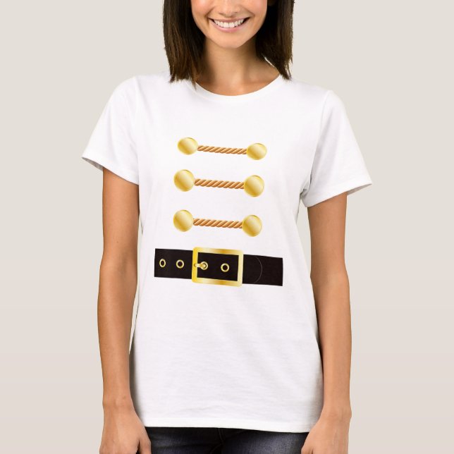 Nutcracker Costume Uniform Matching Toy Soldier  T-Shirt (Front)