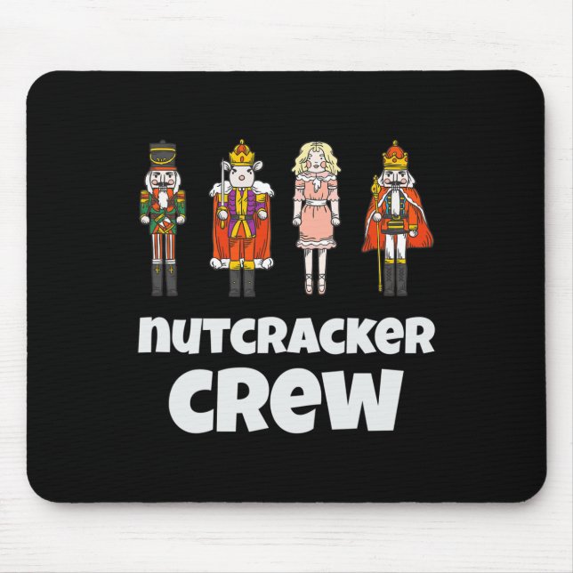 Nutcracker Crew Family Matching Xmas Boys Men Sant Mouse Pad (Front)