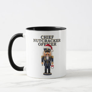 Nutcracker Curling Player Holiday Winter Sports Mug