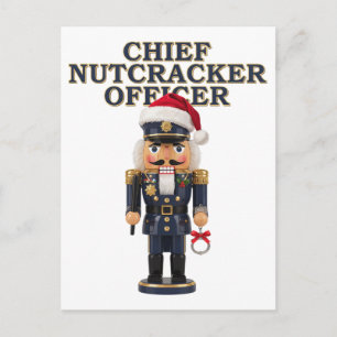 Nutcracker Curling Player Holiday Winter Sports Postcard
