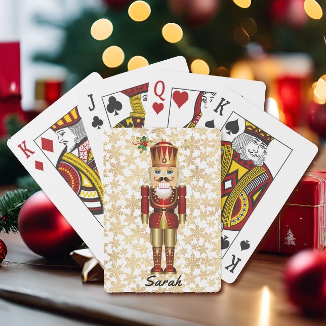 Nutcracker Custom Name Stocking Stuffer Gift Playing Cards (Creator Uploaded)