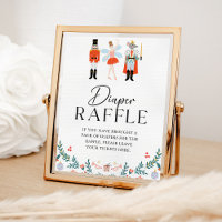 Nutcracker Diaper Raffle Christmas Baby Shower
