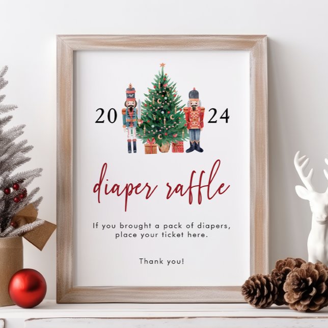 Nutcracker Diaper Raffle Sign (Nutcracker Diaper Raffle Sign
)