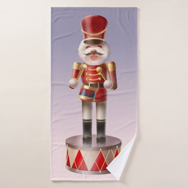 Nutcracker Dog Soldier Bath Towel (Bath Towel)