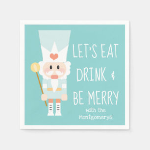 Nutcracker Eat Drink and Be Merry Napkin