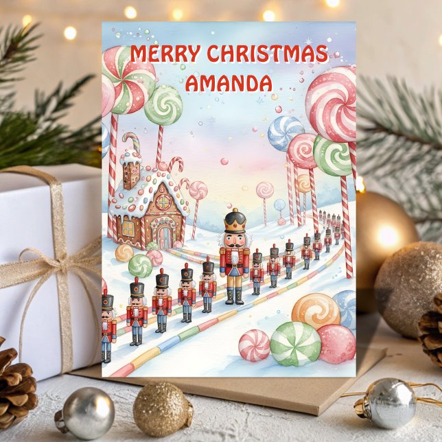 Nutcracker Fantasy Land Kids Christmas Card (Creator Uploaded)