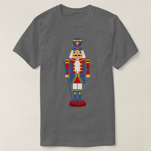 Nutcracker Figure Matching Family Christmas T-Shirt (Design Front)