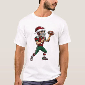 Nutcracker Football Player Holiday Sports Xmas T-Shirt