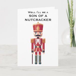 Nutcracker Fun Christmas Holiday Greeting Card