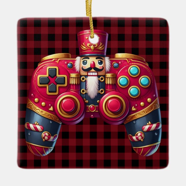 Nutcracker Game Controller Ornament (Front)
