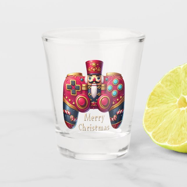 Nutcracker Game Controller Shot Glass (Front)
