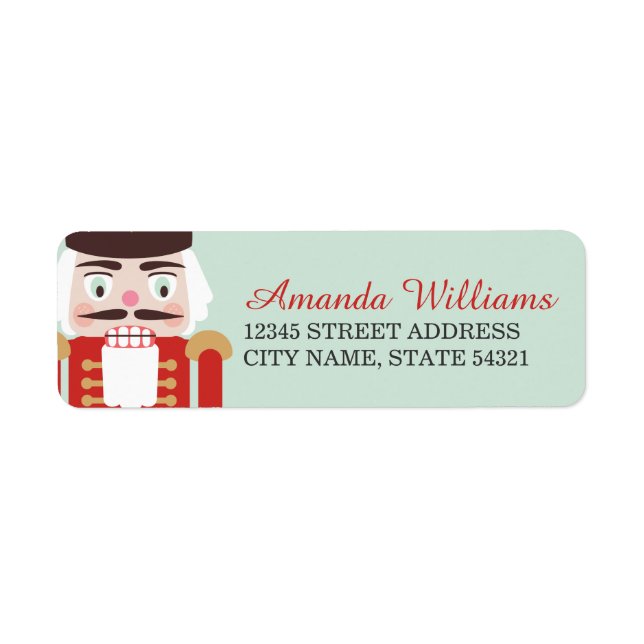 Nutcracker Holiday Address Labels (Front)
