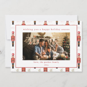 Nutcracker Holiday Christmas Card with Photo