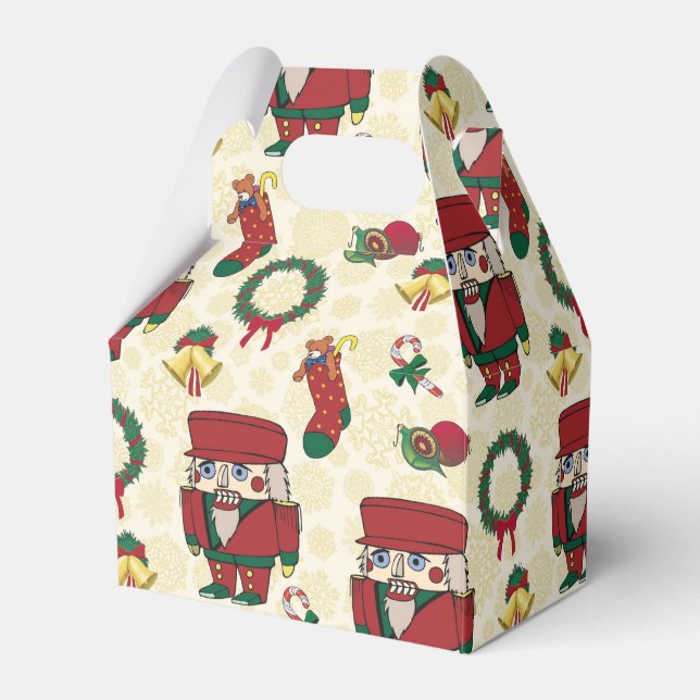 Nutcracker Holiday Christmas Favour Box (Front Side)