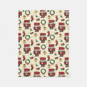 Nutcracker Holiday Christmas Fleece Blanket