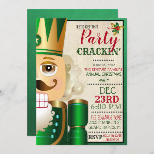 Nutcracker Holiday Christmas Invitation