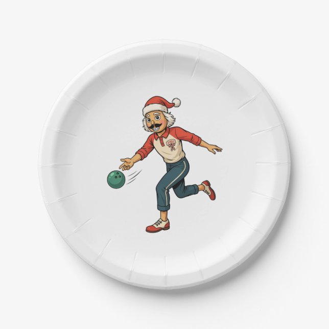 Nutcracker Holiday Game Thrower Casual Christmas   Paper Plate (Front)