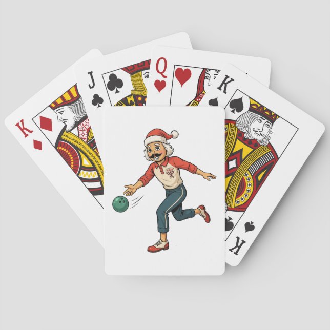 Nutcracker Holiday Game Thrower Casual Christmas   Playing Cards (Back)