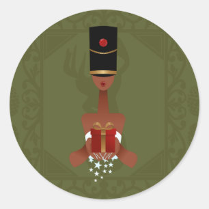 Nutcracker Holiday Gift Christmas Print Sticker